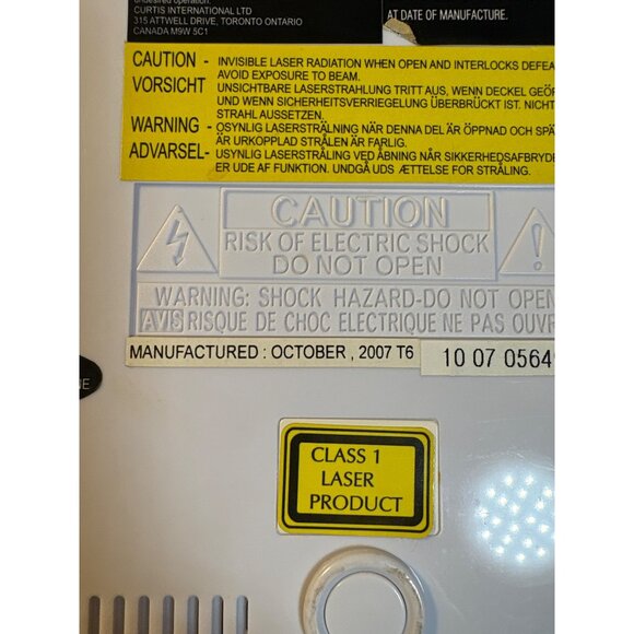 Curtis Undercounter PLL Tuning Am Fm Stereo Radio Cd Player Remote READ - Picture 9 of 12